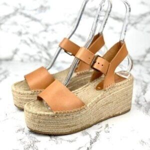 Soludos Platform Tan Espadrilles size 8.5